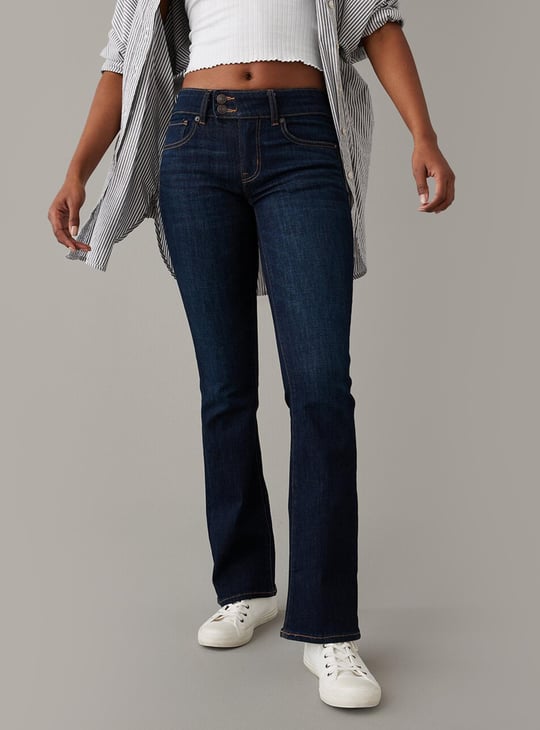 Mid Rise Bootcut American Eagle AE Next Level Low-Rise Kick
