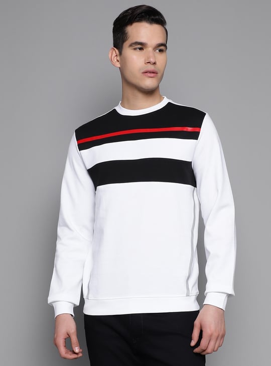 ALLEN SOLLY Men Colourblock Sweatshirt