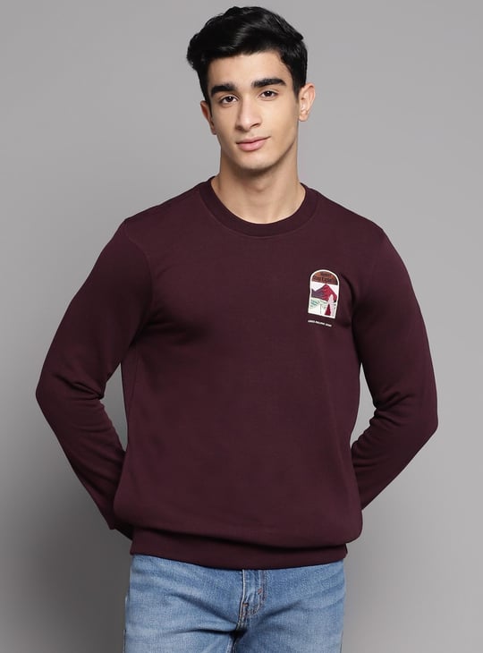 LP JEANS Men Solid Sweatshirt