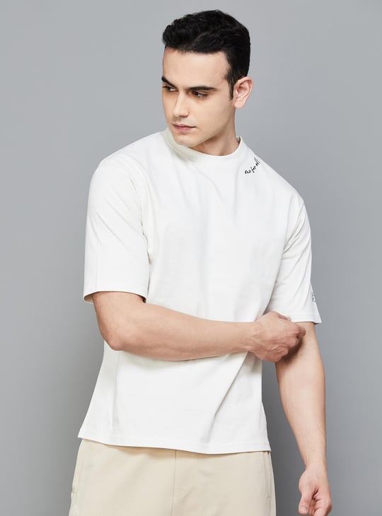 KAPPA Men Solid Boxy Fit Sports T-shirt