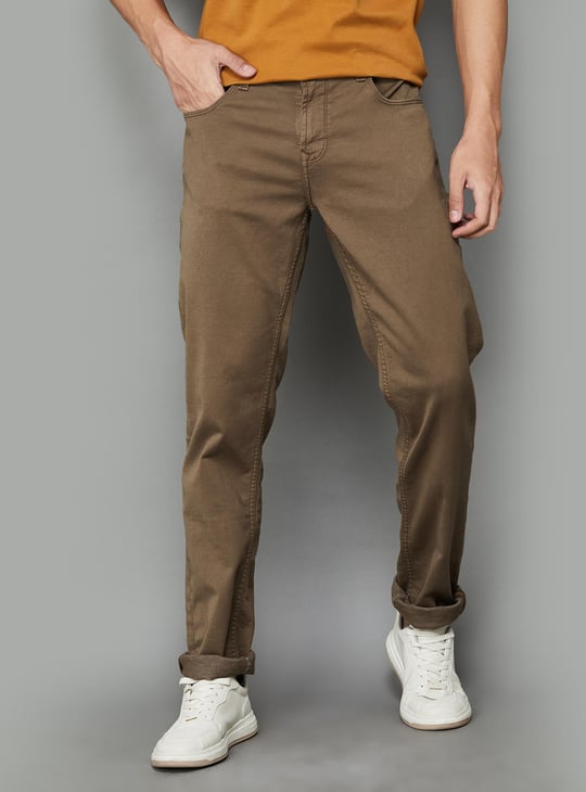 SPYKAR Men Solid Skinny Fit Jeans Brown