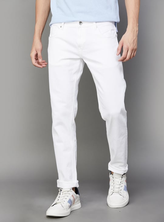 SPYKAR Men Solid Skinny Fit Jeans White - Main Image