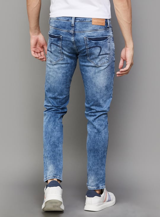 SPYKAR Men Washed Super Skinny Jeans