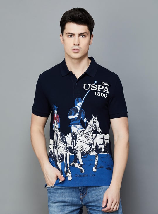 POLO Men Graphic Printed Polo T-shirt - Main Image