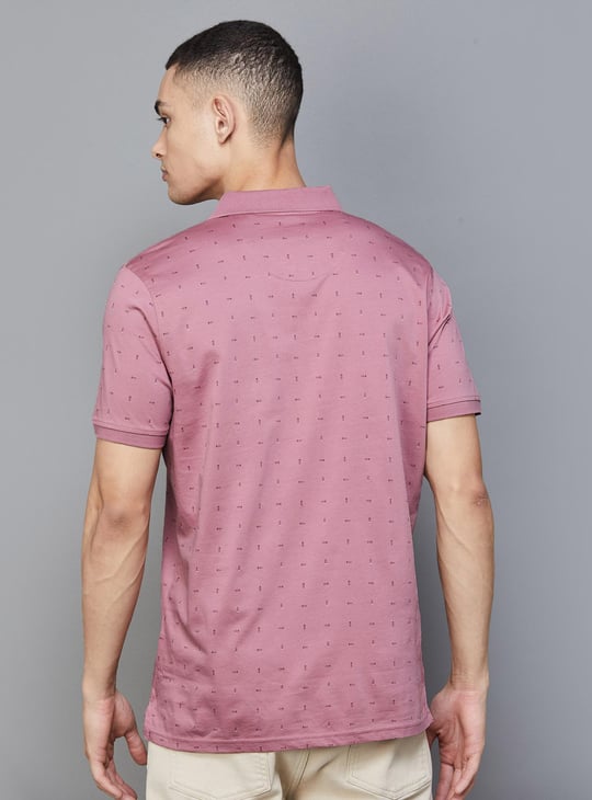 LOUIS PHILIPPE Men Printed Regular Fit Polo T-shirt