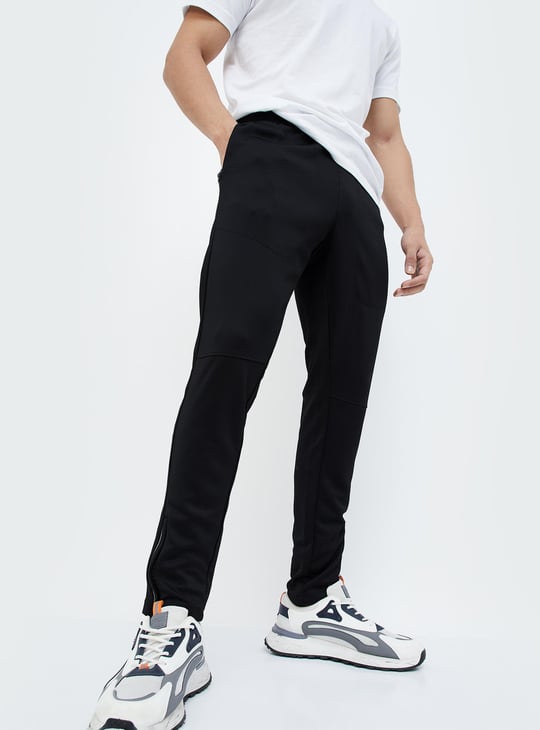 Kappa Brand Kappa Track Pants Black KAPPA Men Solid Track Pants Black