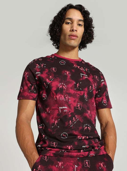 PUMA Men Printed Sports T-shirt