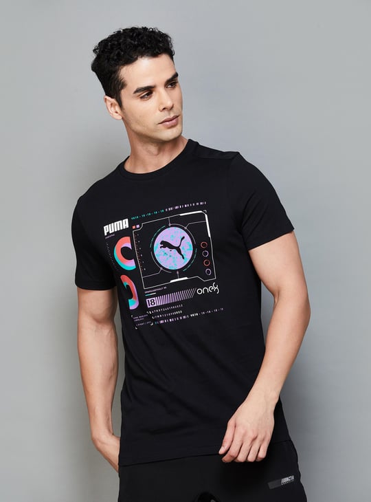 PUMA Men Printed Sports T-shirt