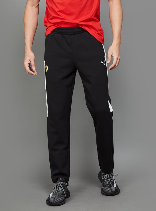 PUMA Men Solid Ferrari Sports Track Pants Black