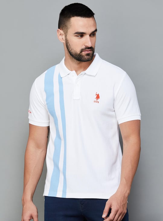 POLO Men Striped Polo T-shirt