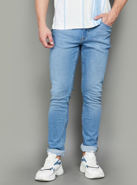 LEE Men Washed Skinny Fit Jeans