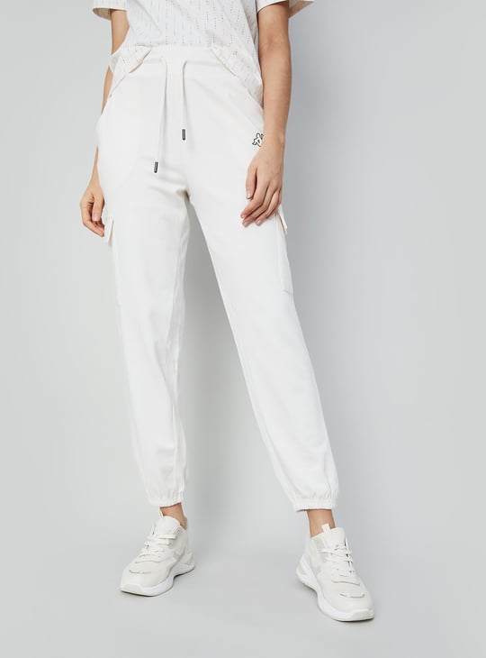 KAPPA Women Solid Sports Joggers White