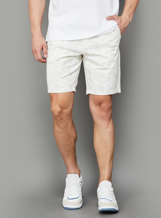 T-BASE Men Printed Regular Shorts