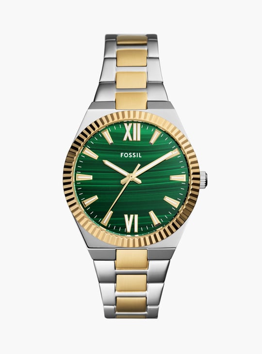 Fossil アナロググリーンダイヤル レディースウォッチ-ES5341ゴールド Fossil アナロググリーンダイヤル レディースウォッチ-ES5341ゴールド