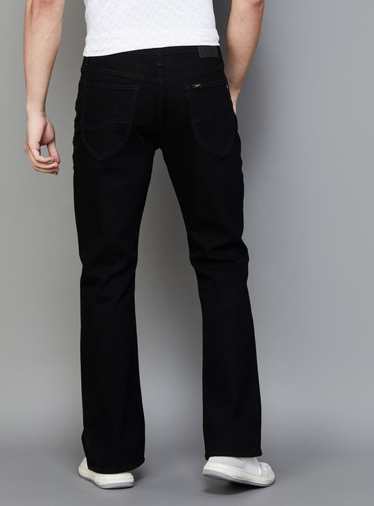 LEE Men Solid Boot Cut Jeans