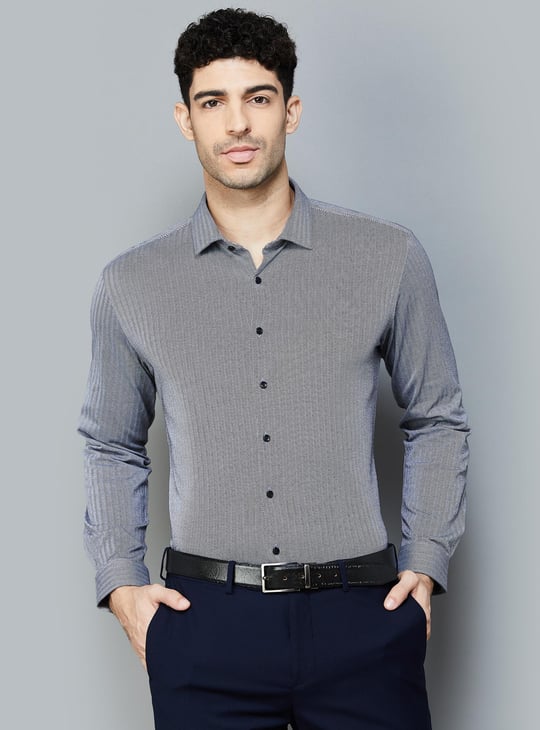 slim fit dress slacks Performance Knit Short Sleeve Solid main image 1