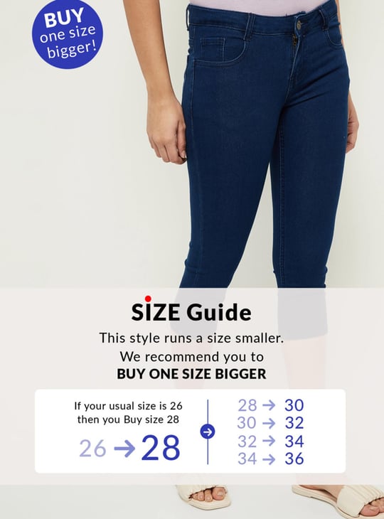 Women Solid Denim Capris