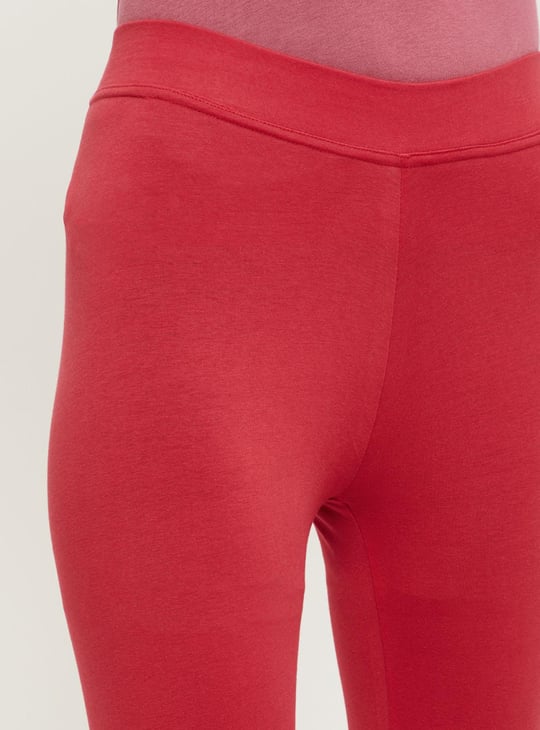 Women Solid Cropped Leggings