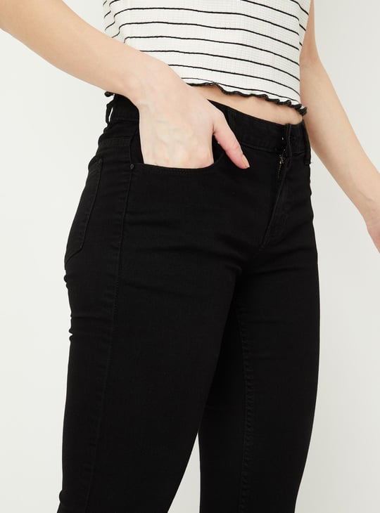 Women Solid Pencil Fit Jeans