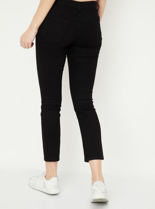 Women Solid Pencil Fit Jeans