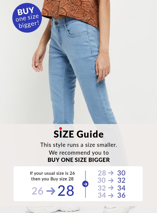 Women Stonewashed Full-Length Pencil Fit Jeans