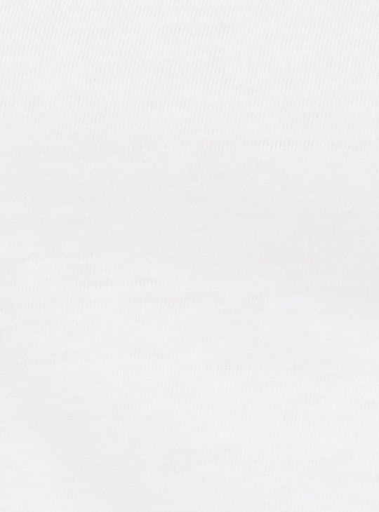 Women Solid A-line Denim Dress with T-shirt