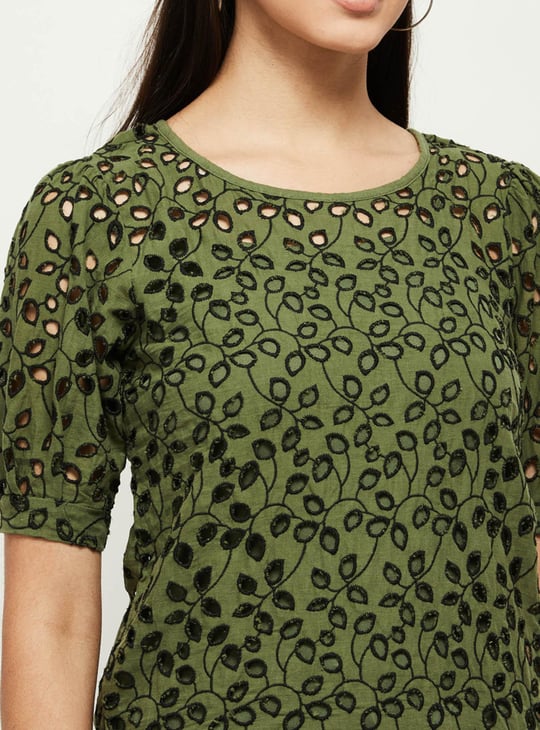 Women Schiffli Top with Camisole