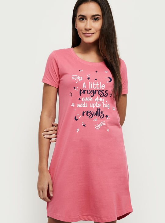 Women Printed Chemise - Pack of 2