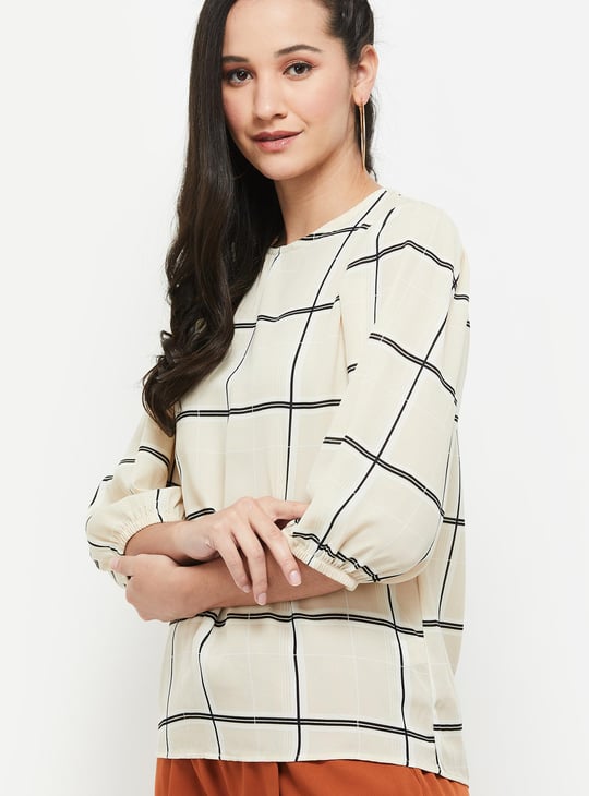 Women Checked Top