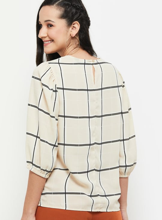 Women Checked Top