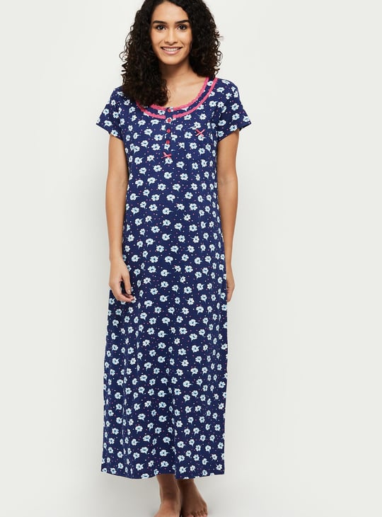 Women Printed Nightgown
