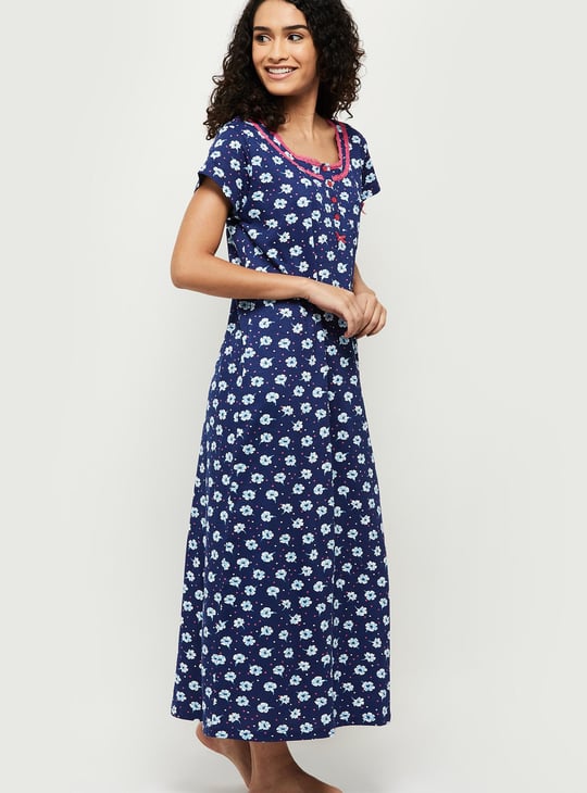 Women Printed Nightgown