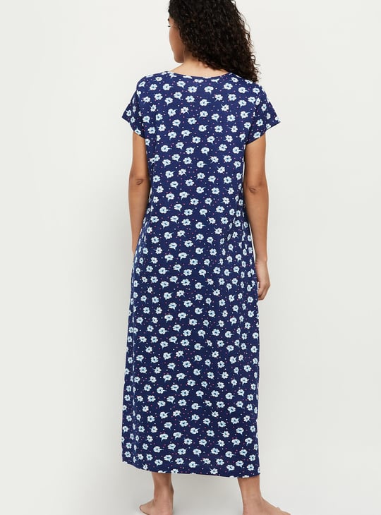 Women Printed Nightgown