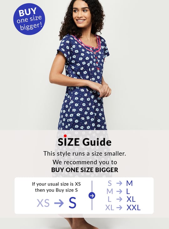Women Printed Nightgown