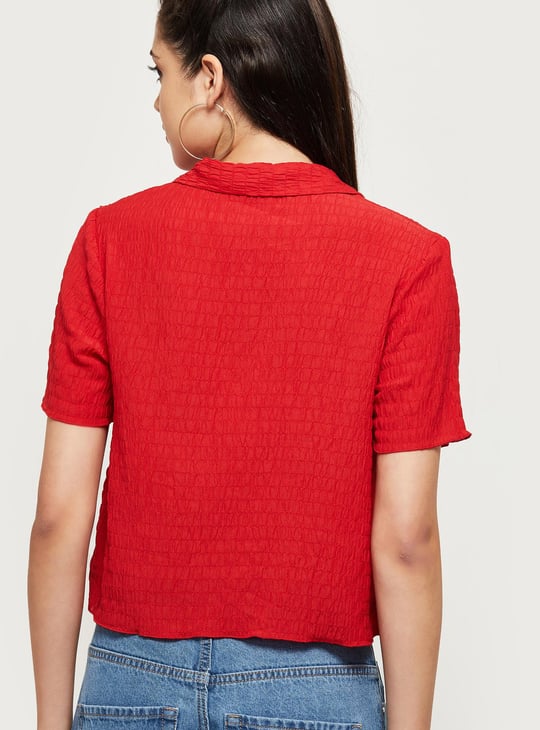 MAX Women Textured Casual Shirt