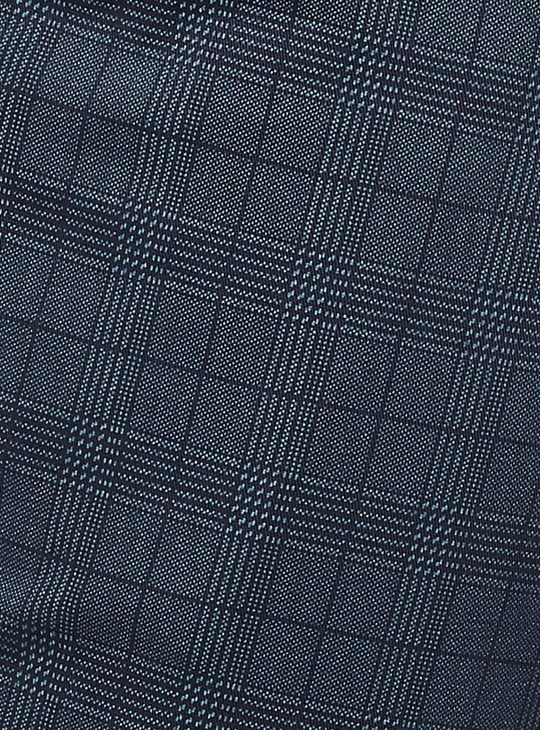 Men Checked Carrot Fit Casual Chinos 