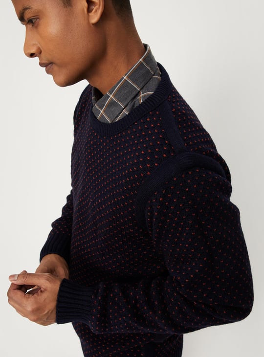 Men Embroidered Reversible Sweater