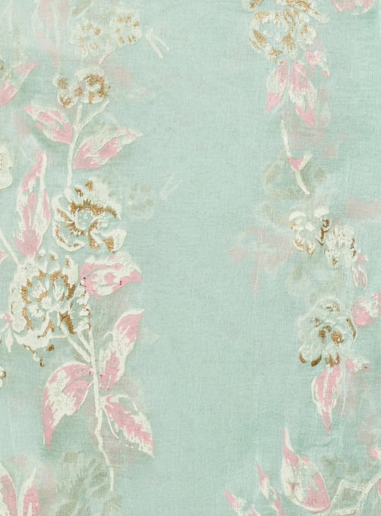 Women Embroidered A-Line Kurta with Palazzos and Dupatta