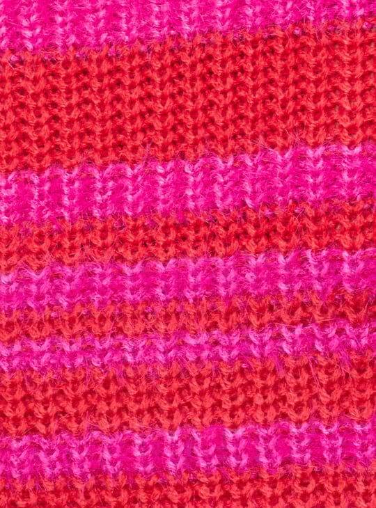 Women Striped Crop Sweater