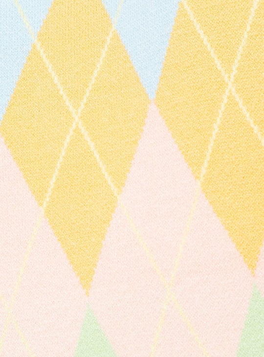 Women Argyle Sweater
