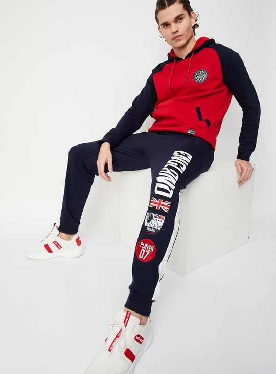 Men Printed Athleisure Football Joggers