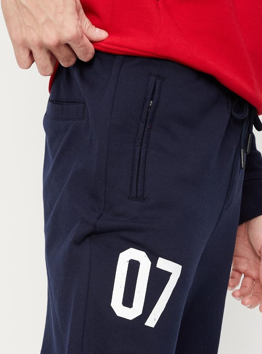 Men Printed Athleisure Football Joggers