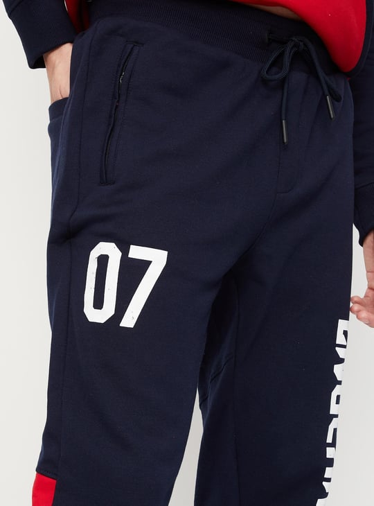 Men Printed Athleisure Football Joggers
