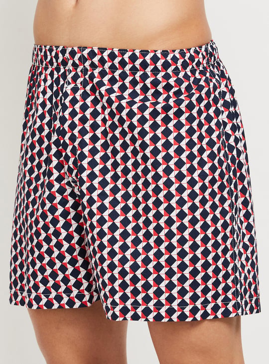 Men Checked Elasticated Boxers