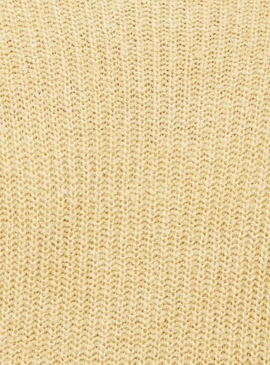 Women Textured Knit V-neck Cardigan