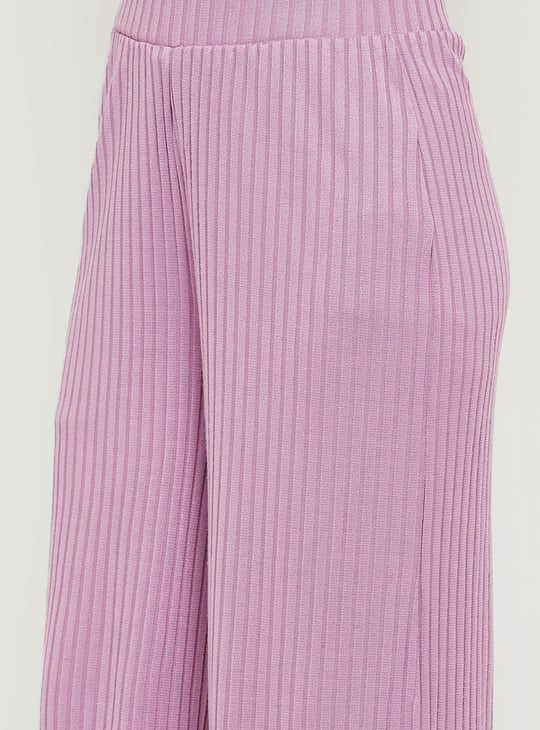 Women Knit Wide-Leg Trousers