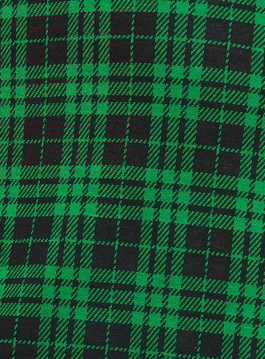 Women Checked Pinafore Dress with Top