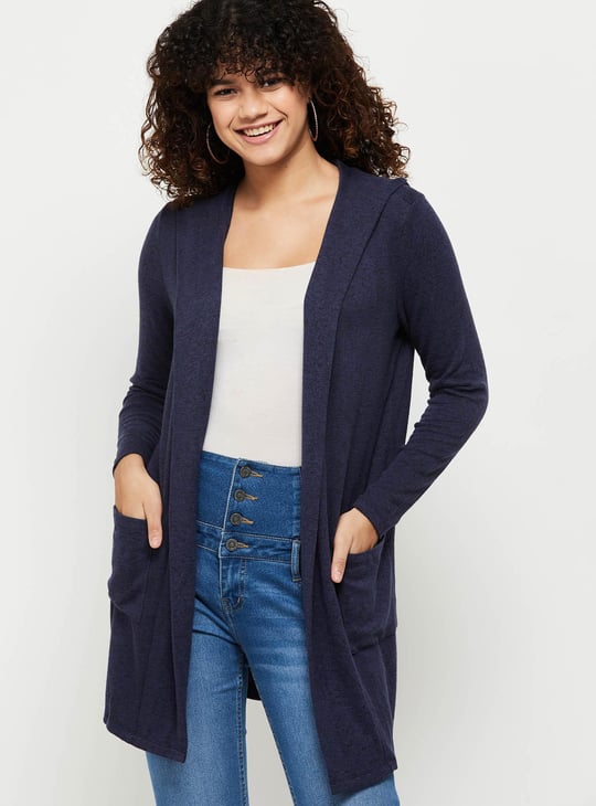 Sleeveless Jacket,Womens Crew Neck Gilets Knitted Vest Blue