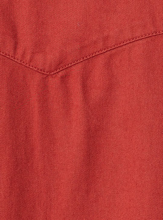 Men Solid Flap Pocket Denim Shirt