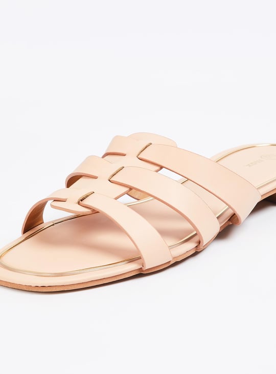 Women Solid Open-Toe Flat Sandals
